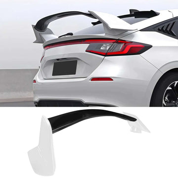 For 2022-2025 11th Honda Civic Hatchback Rear Spoiler Trunk Wing White Black